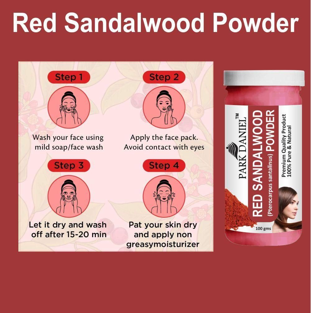 Park Daniel Red Sandalwood Powder & Cinnamon Powder Combo pack of 2 Jars of 100 gms(200 gms)