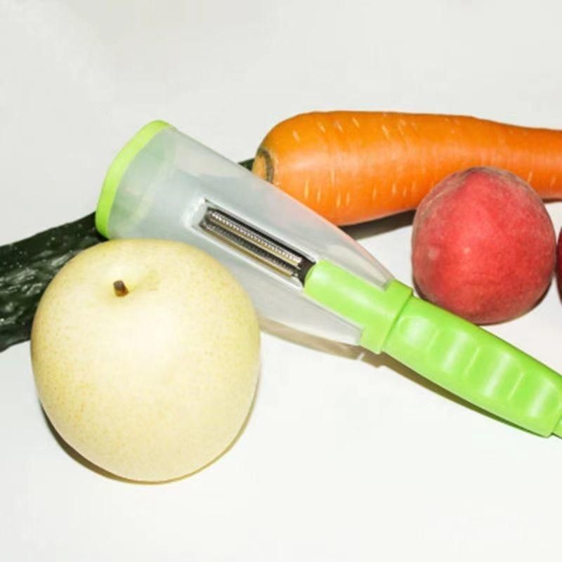 iPretty Peeler-Multifunction Kitchen Vegetable ,Fruit No Mess Peeler With Storage Container