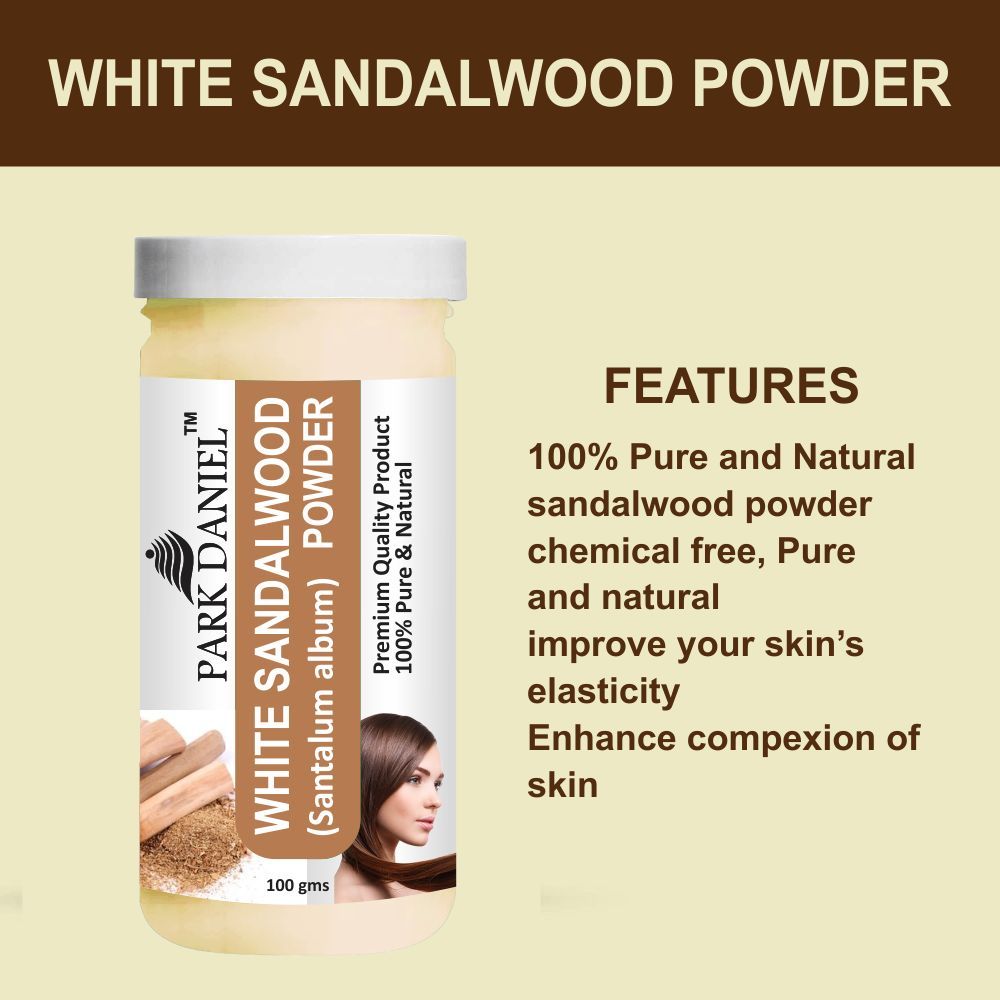 Park Daniel White Sandalwood Powder & Mulethi Powder Combo pack of 2 Jars of 100 gms(200 gms)