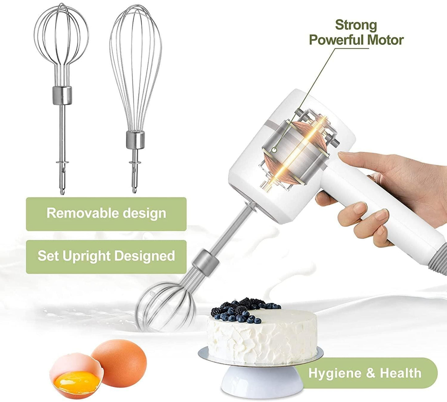 3in1 Rechargeable Chopper Blender Whisker