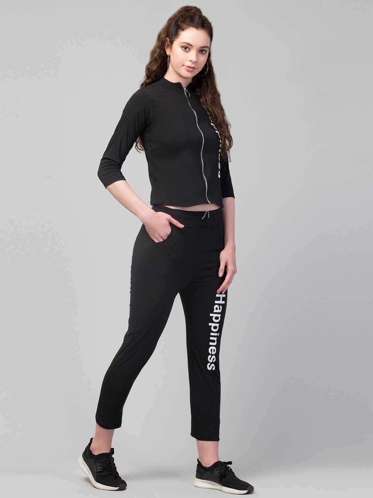 Women's Cotton Blend 3 Piece Track Suit Set