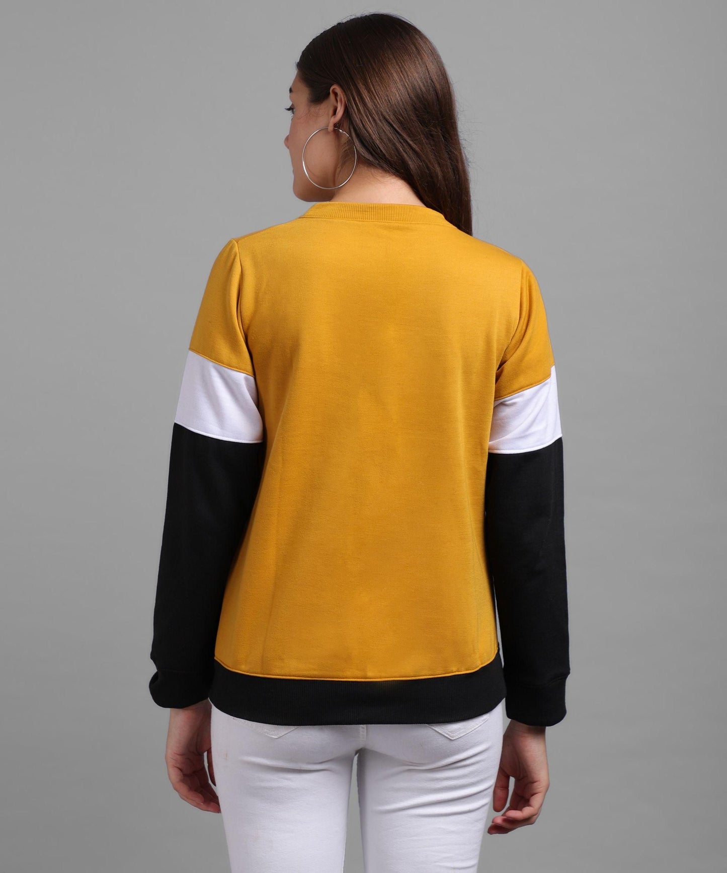 Women's Wool Color Block Sweatshirt