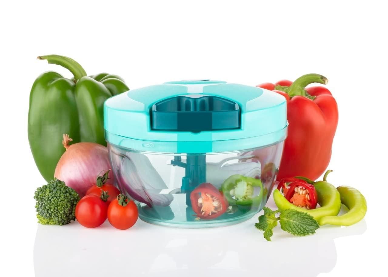 iPretty Kitchen Combo Of 450 ML Chopper & 8 Pcs Black Measuring (Pack Of 2)