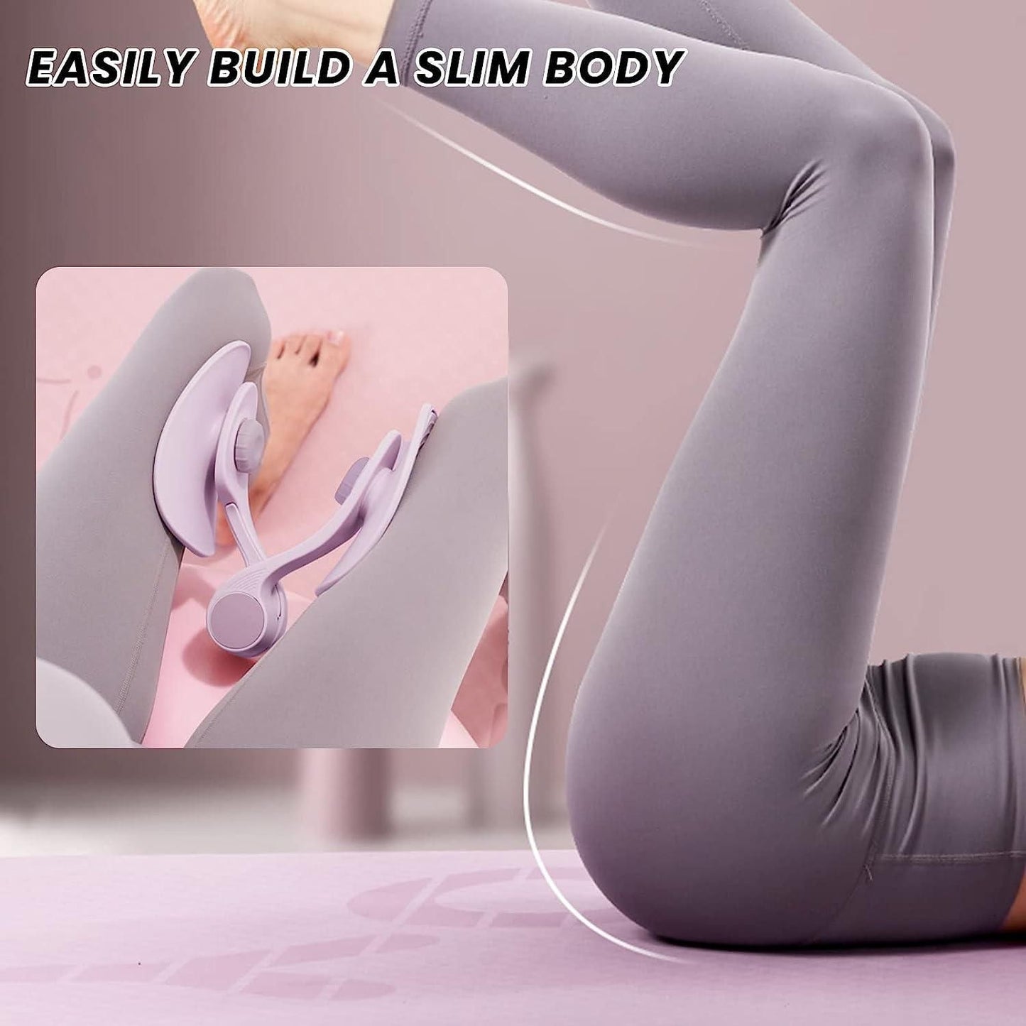 Thigh Master Exerciser Trainer for Women Postpartum Rehabilitation, Pelvic Hip Trainer, Thigh Workout, Arm Toner Leg Butt Exerciser