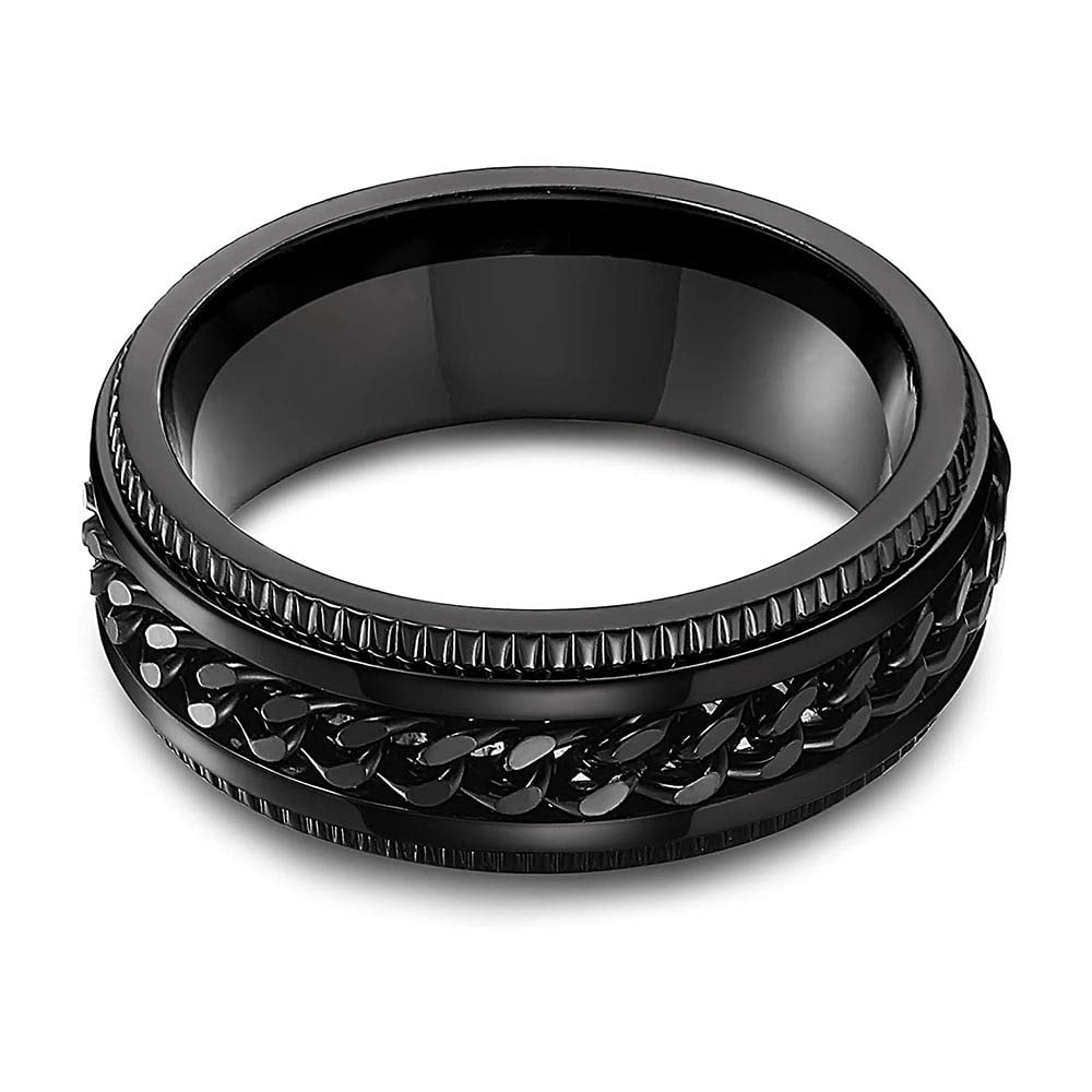 Titanium Stylish Look Unisex Ring Stainless Steel Silver Plated Ring