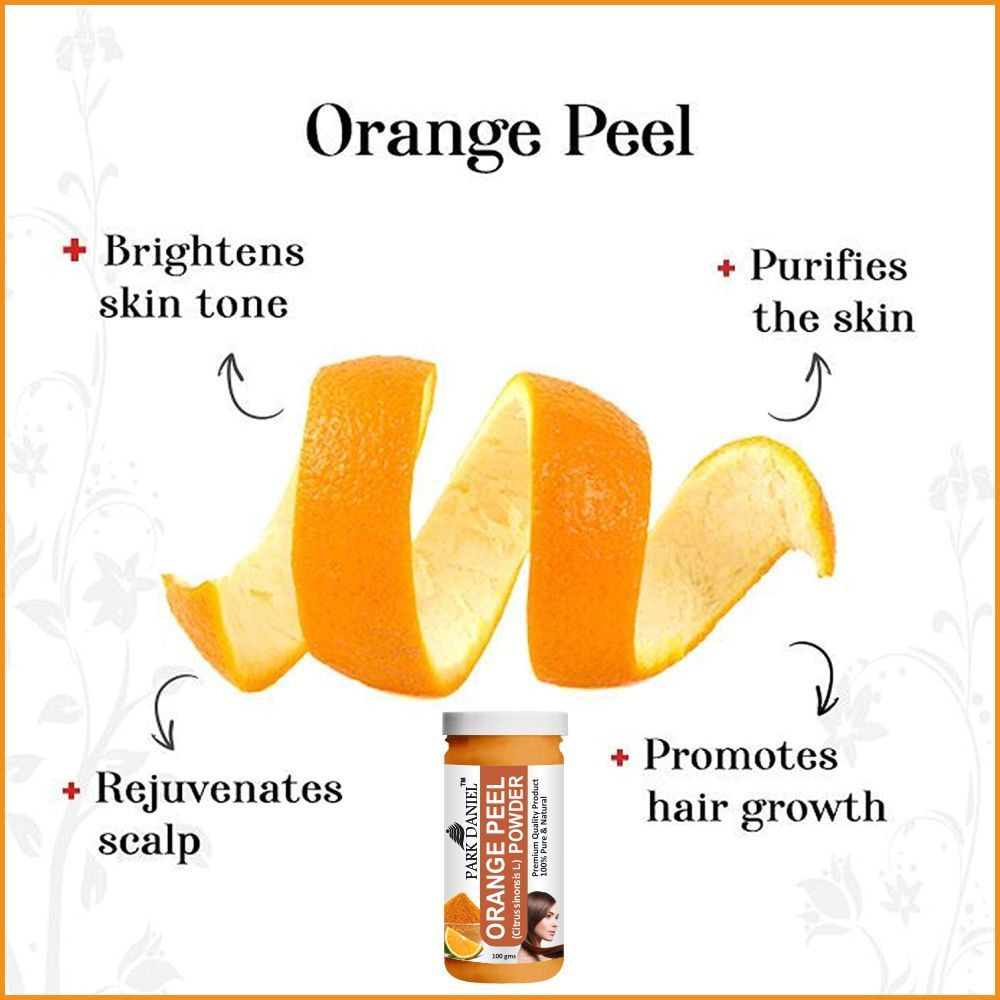Park Daniel Orange Powder & Activated Charcoal Powder Combo pack of 2 Jars of 100 gms(200 gms)