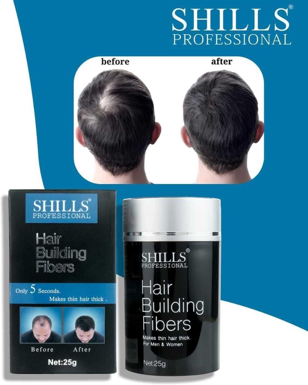 SHILLS PROFESSIONAL Hair Building Fibers Black 25 G