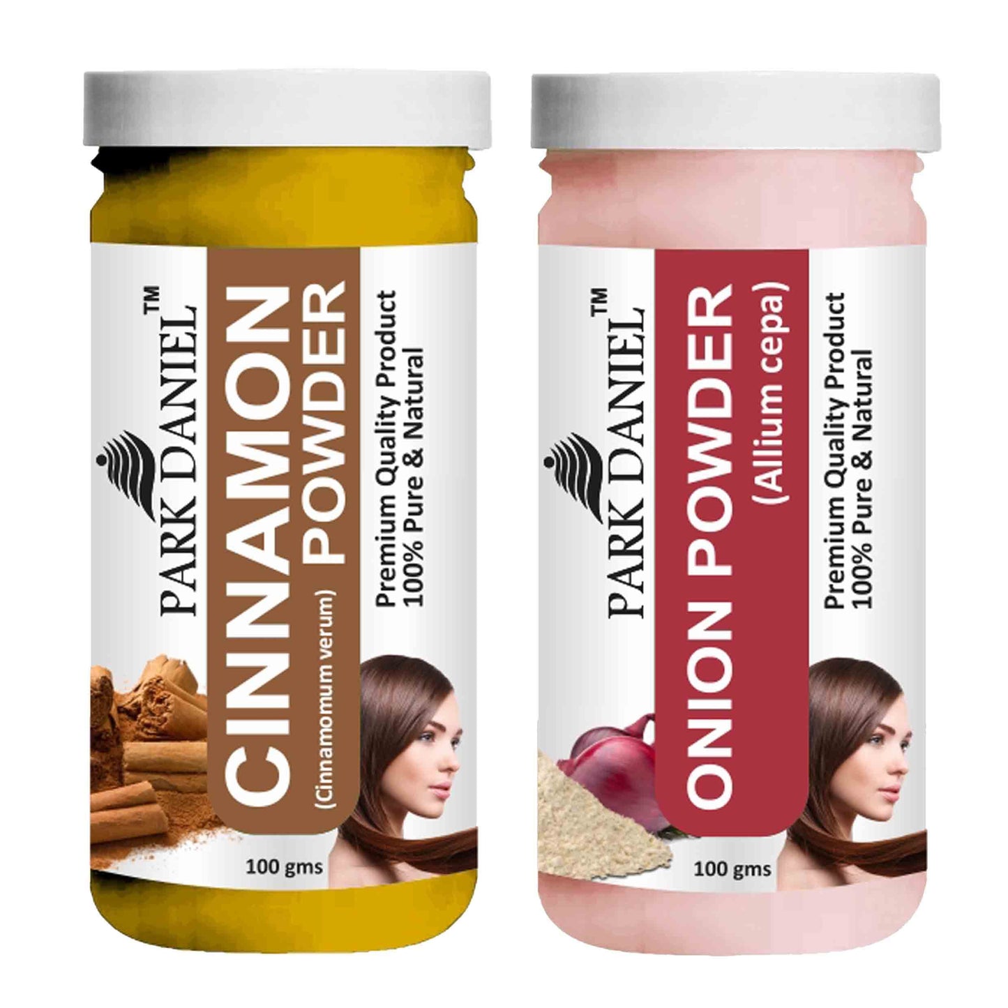 Park Daniel Cinnamon Powder & Onion Powder Combo pack of 2 Jars of 100 gms(200 gms)