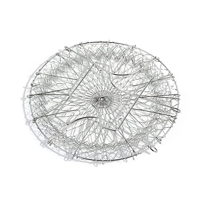Frying Basket-Multi Function Chef Basket 12-in-1 Stainless Steel Foldable Kitchen Tool for Rinse, Cook, Deep Fry