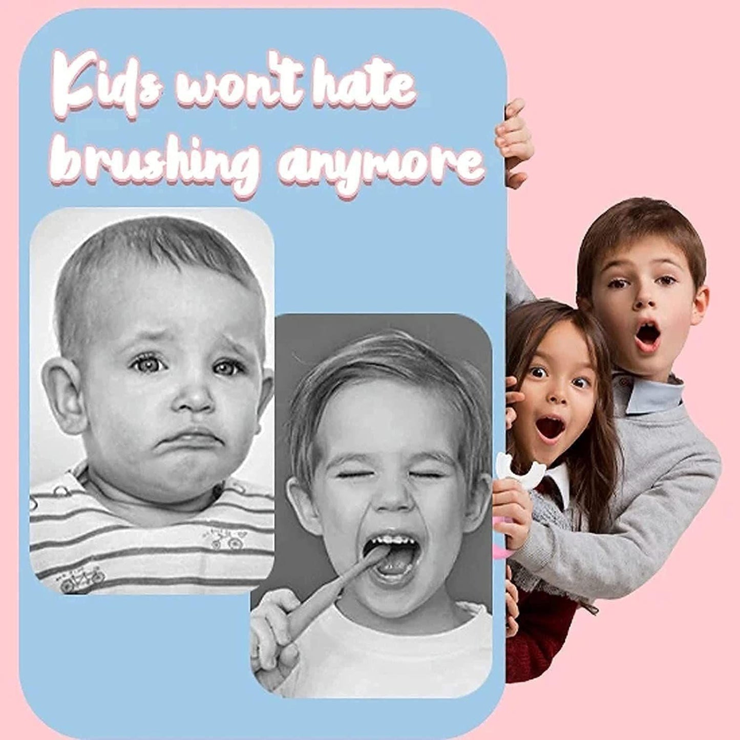 Brush-U Shaped Toothbrush for Kids Silicone Infant Toothbrush