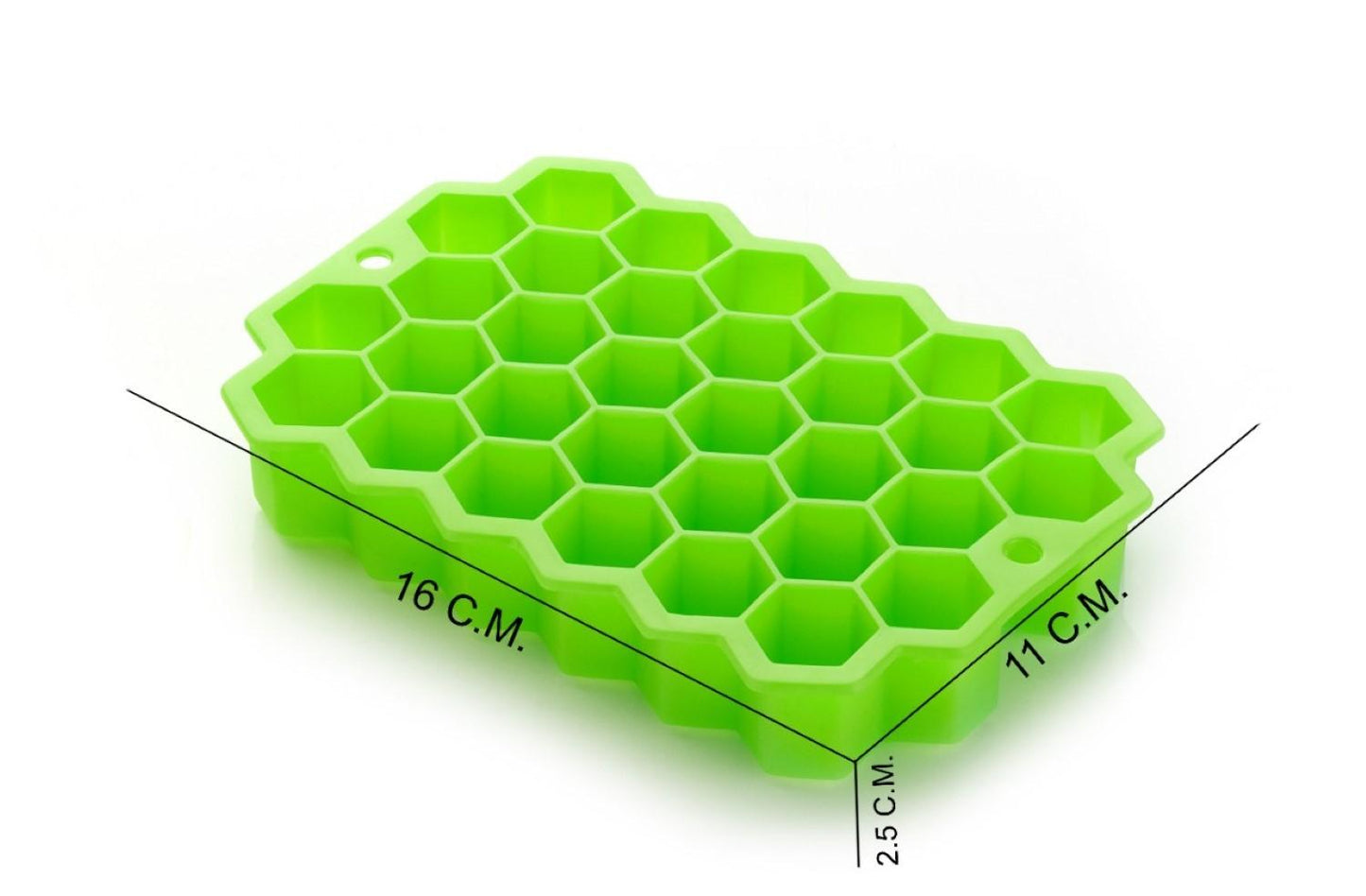 Flexible Silicone Honeycomb Design Ice Cube Trays For Whiskey, Juice (Pack Of 1)