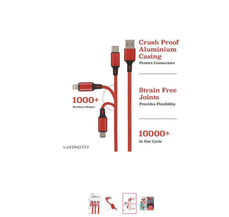 iPretty car charger data cable orignal