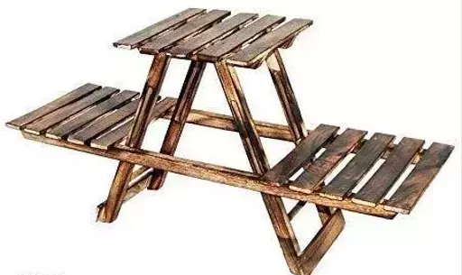 Classic Planter Stand | Wooden Living Room Side Stand | Wooden Stool | Flower Pot Stand Flower Vase Stand Home Decor Home Furnishing Wooden Multipurpose Folding Rack