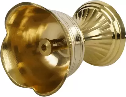 Akhand Brass Diya Flower Shaped Small For Pooja Brass Table Diya