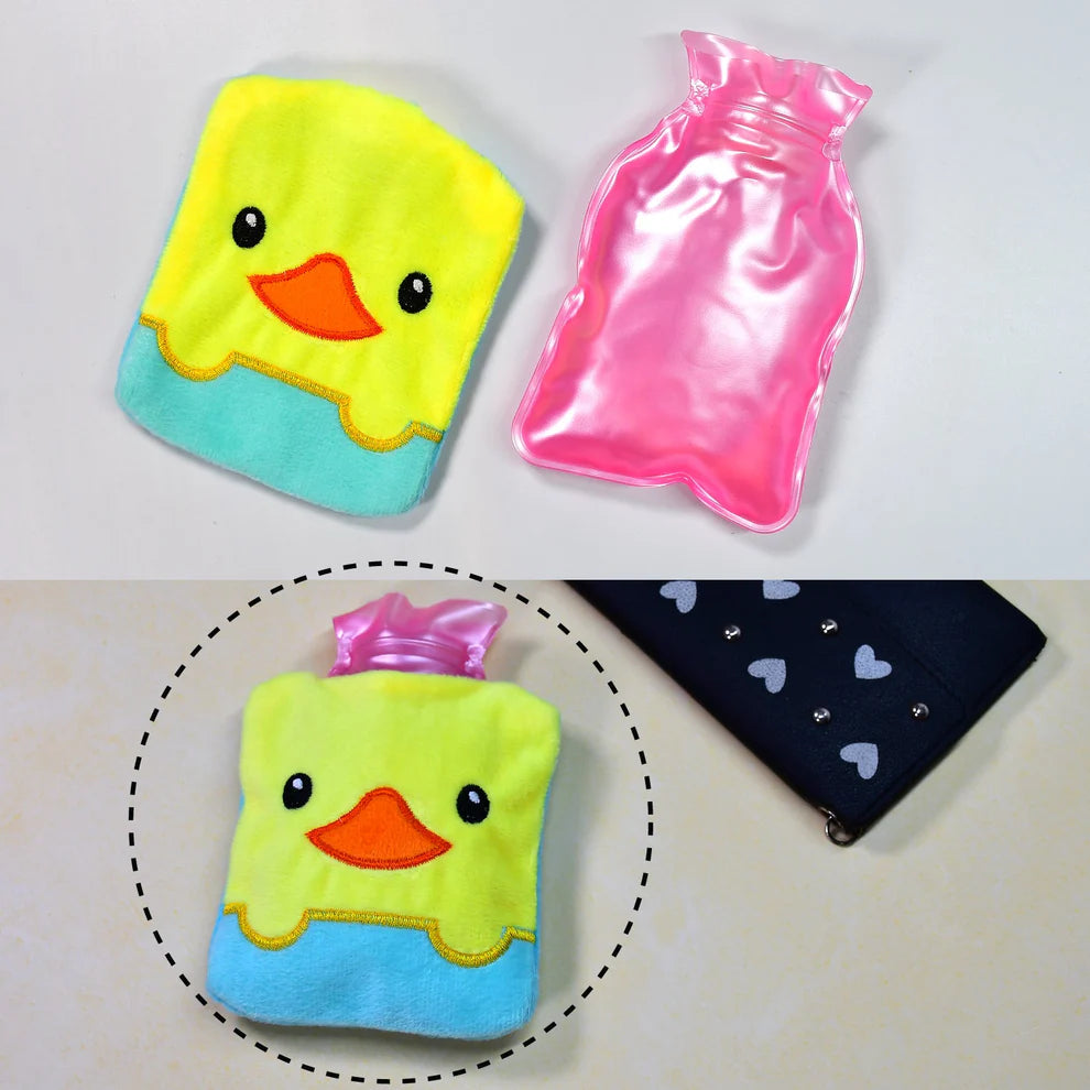 Pretty Buyers Small Hot Water Bag – Yellow Duck Design for Pain Relief