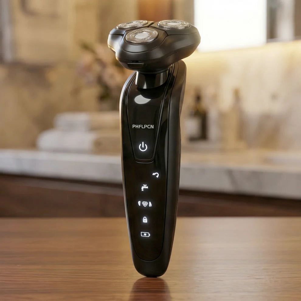 Pretty Buyers Rechargeable Electric Rotary Shaver – Precise 3D Floating Head