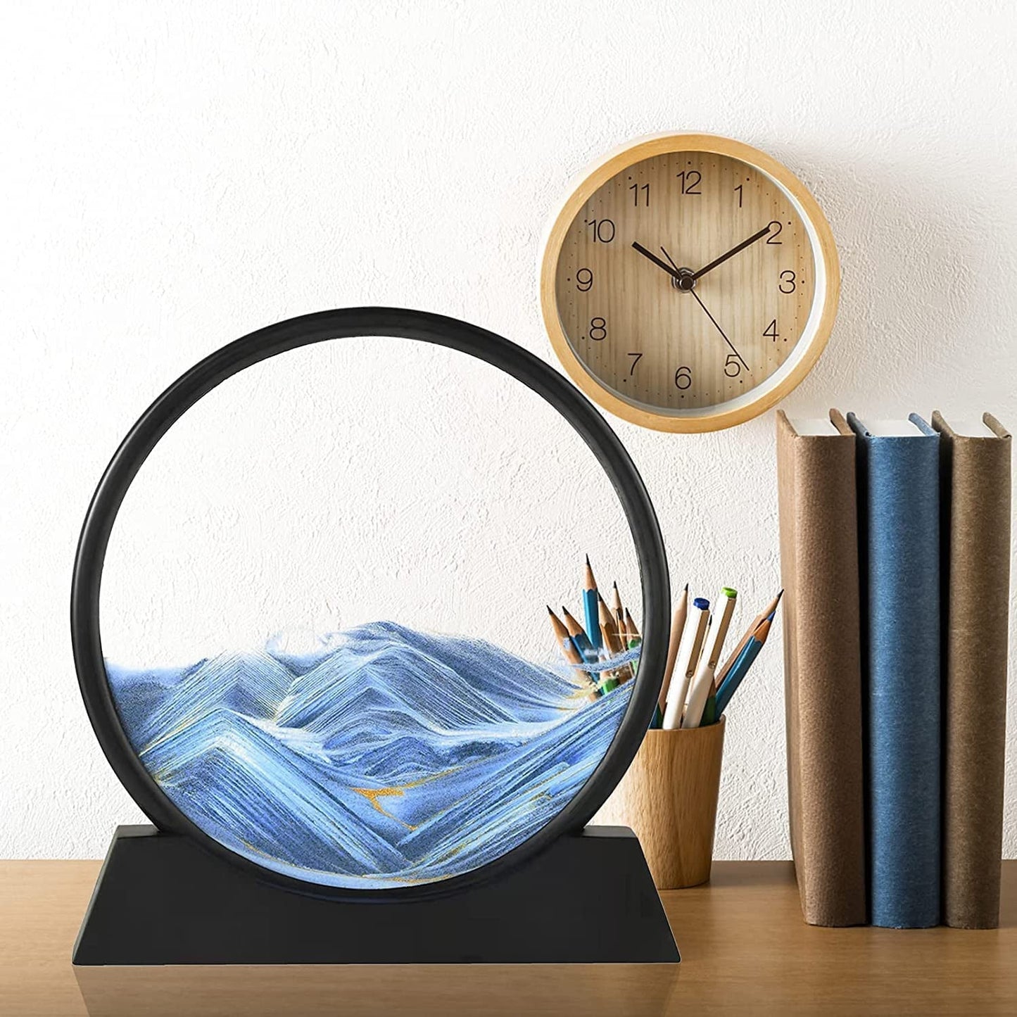 Moving Sand Art Picture Decor 3D Sandscape Liquid Motion (1 Pc)