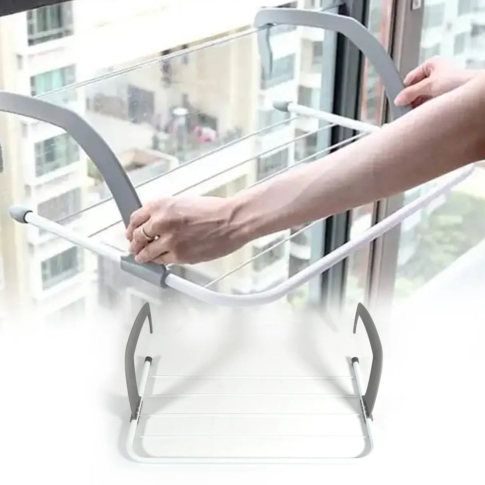 Pretty Buyers Folding Drying Rack – Compact, Steel & Rust-Free