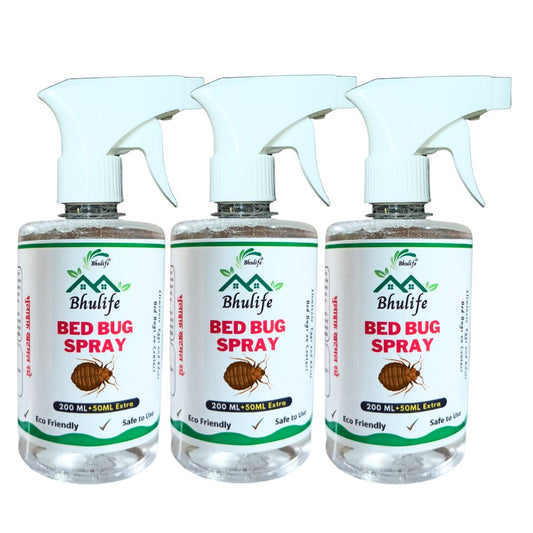 Bhulife Bedbug Killer Spray | Bedbug Master New Extra Strong Pack  | 50ML More (250MLx3)