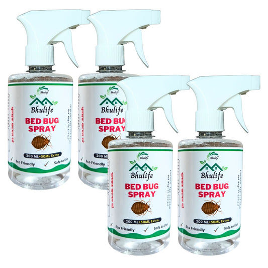 Bhulife Bedbug Killer Spray | Bedbug Master New Extra Strong Pack  | 50ML More (250MLx4)