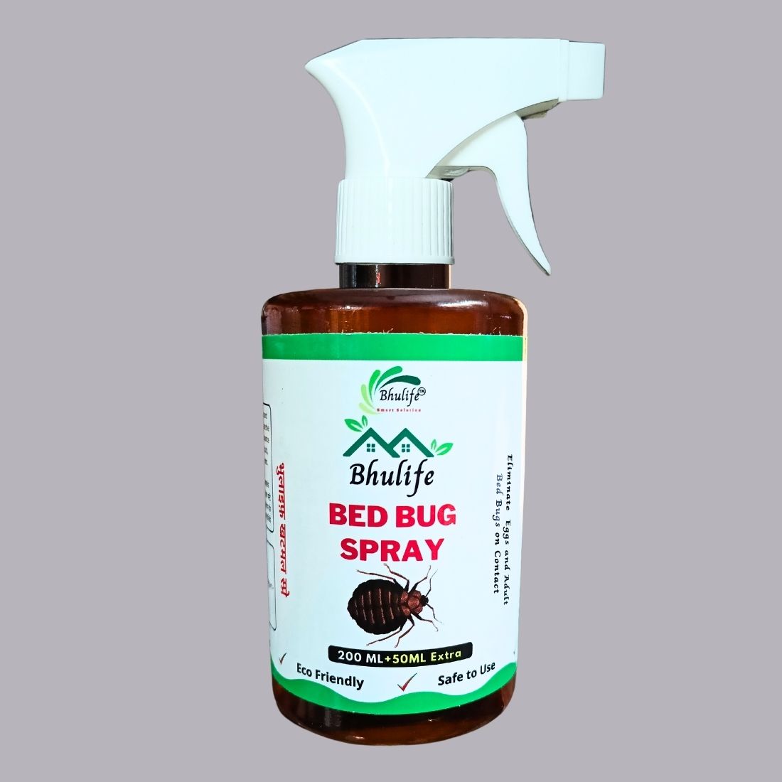 Bhulife खटमल मारने का स्प्रे Khatmal Marne Ki Dawa | Bhulife Bedbug Killer Strong Spray (New More Effective Pack) 250MLx1