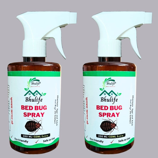 Bhulife खटमल मारने का स्प्रे Khatmal Marne Ki Dawa | Bhulife Bedbug Killer Strong Spray (New More Effective Pack) 250MLx2