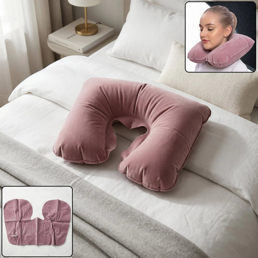 Pretty Buyers U-Shaped Travel Neck Pillow – Ergonomic Soft Foam Support for Comfort (2 pcs)
