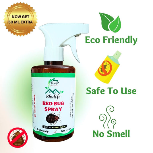 Bhulife खटमल मारने का स्प्रे Khatmal Marne Ki Dawa | Bhulife Bedbug Killer Strong Spray (New More Effective Pack) 250MLx1