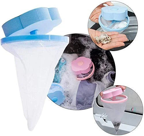 Pretty Buyers Washing Machine Lint Catcher – Floating Filter Bag for Hair & Debris (5 pcs)