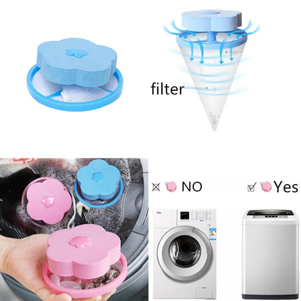 Pretty Buyers Washing Machine Lint Catcher – Floating Filter Bag for Hair & Debris (5 pcs)