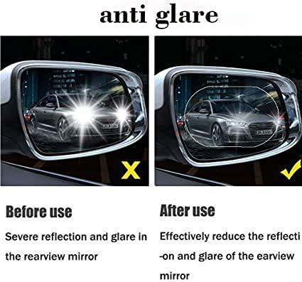 Pretty Buyers Car Mirror Anti Fog Film Rearview Side Mirror Waterproof Clear Film (2 Pc)