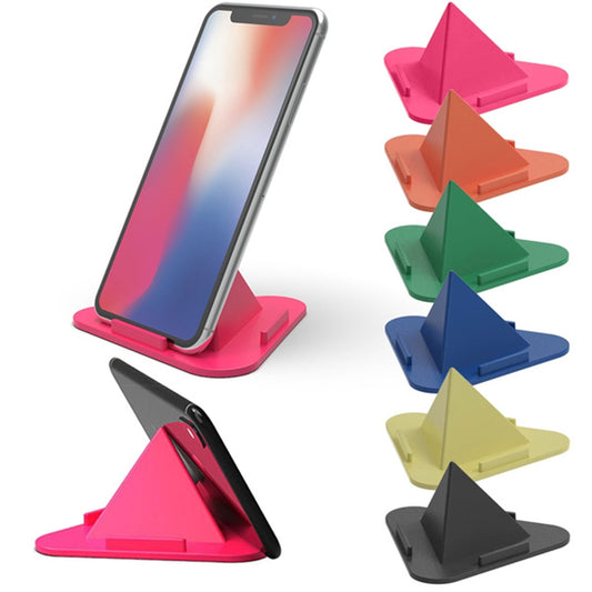 Desk Pyramid Mobile Stand with 3 Different Inclined Angles (Random Color)