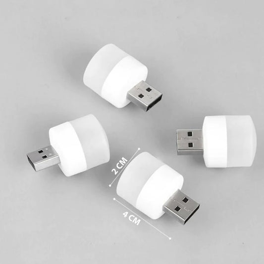 Pretty Buyers USB LED Night Light – Portable Plug-in Lamp for Laptop & PC (4pcs)