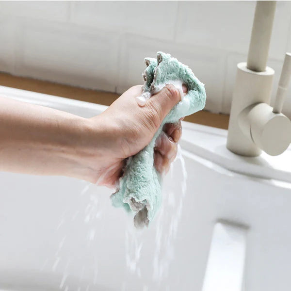Pretty Buyers Kitchen Cleaning Towel – Highly Absorbent & Durable | Velvet Wipe (5 pcs)