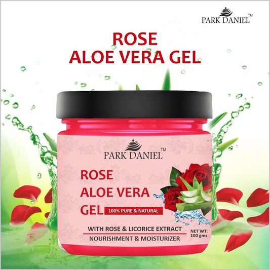 Park Daniel Rose Aloe Vera Extract Gel For Moisturize and Nourished your Skin 100 grams