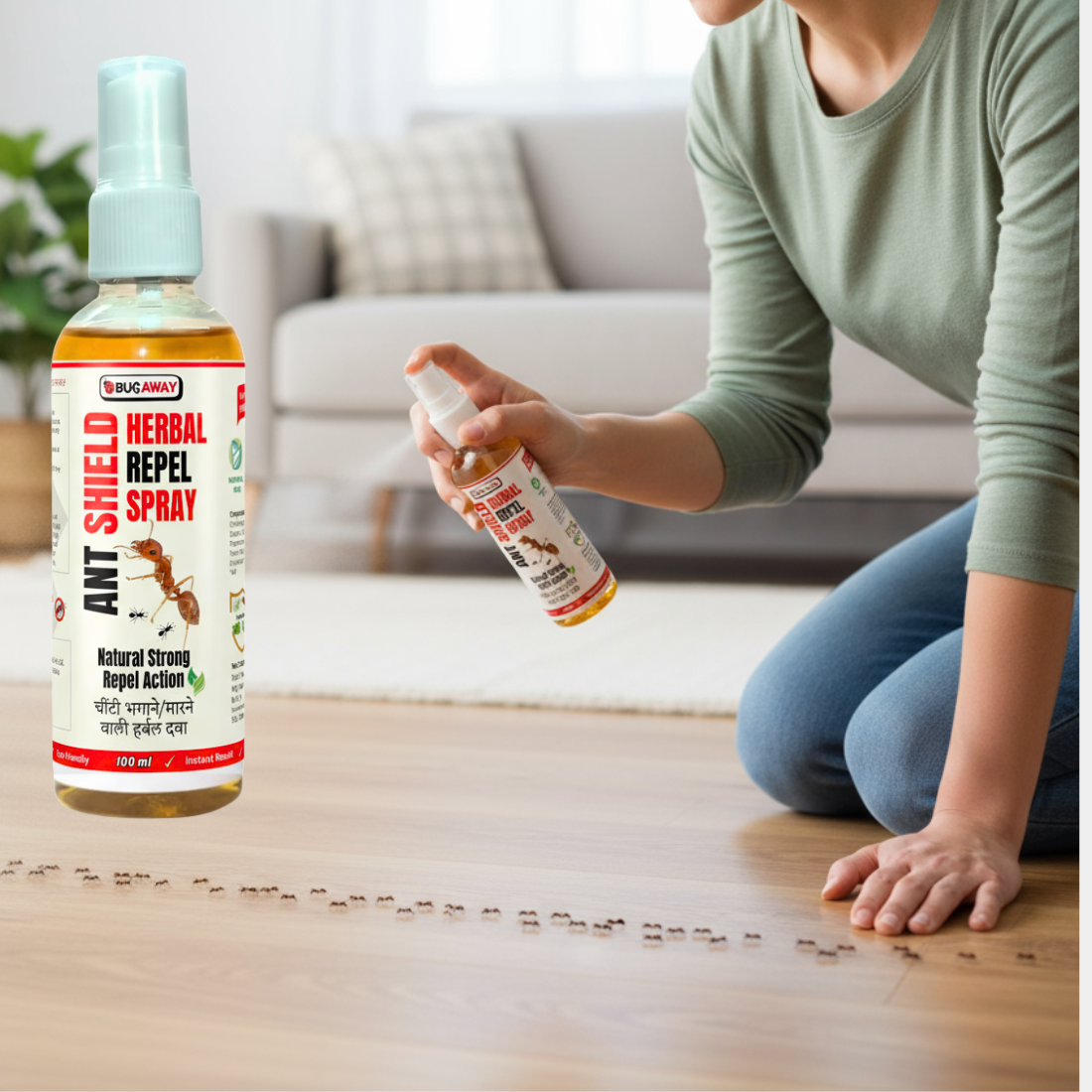BUGAWAY Ant Shield Herbal Ant Repellent Spray 100 ML