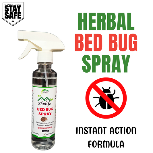 Bhulife Natural Organic Bedbug Killer Spray|Khatmal Marne Ki Dawai|Khatmal Maar 200MLx1