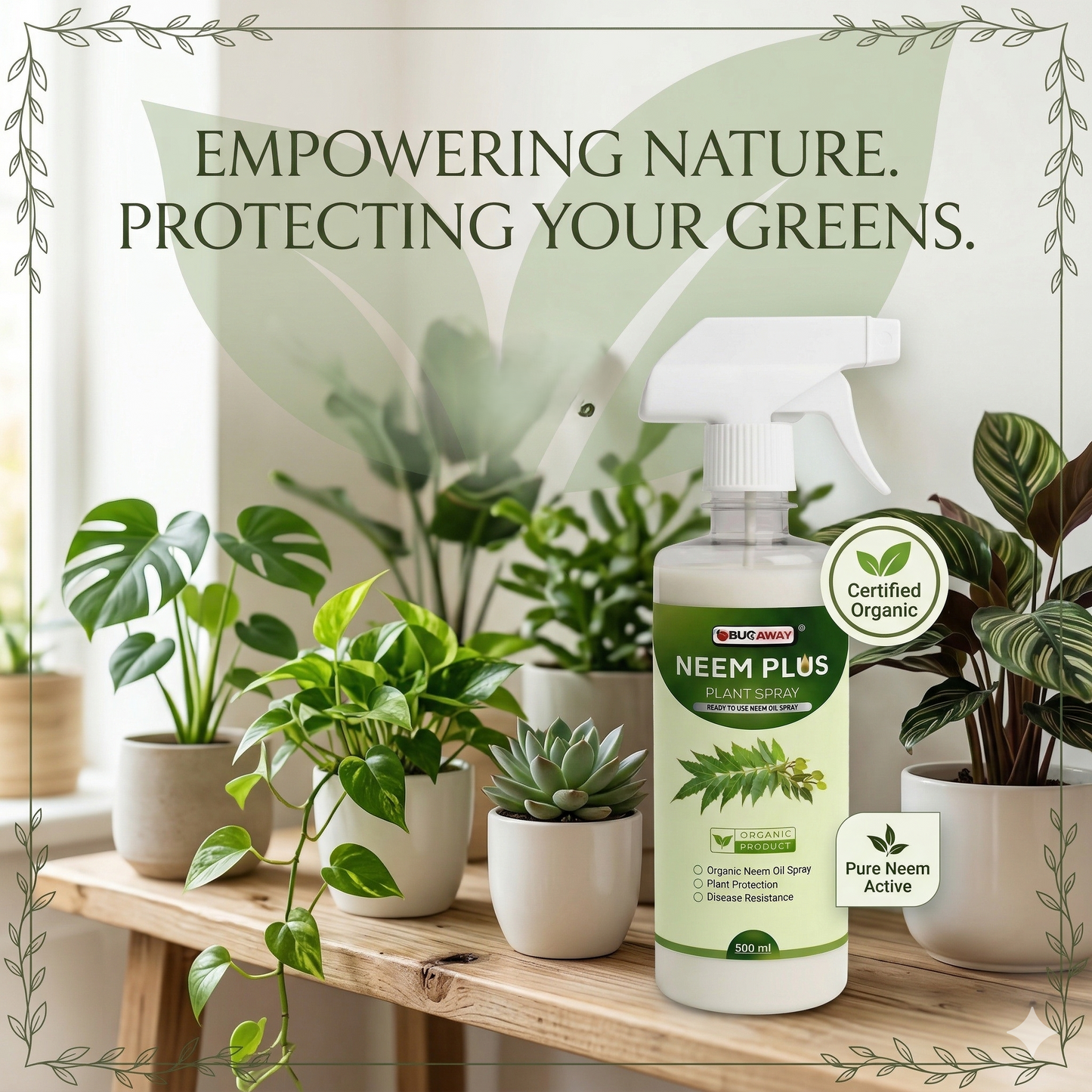 Bug Away Ready to Use Neem Plus Spray for Plants 200ml