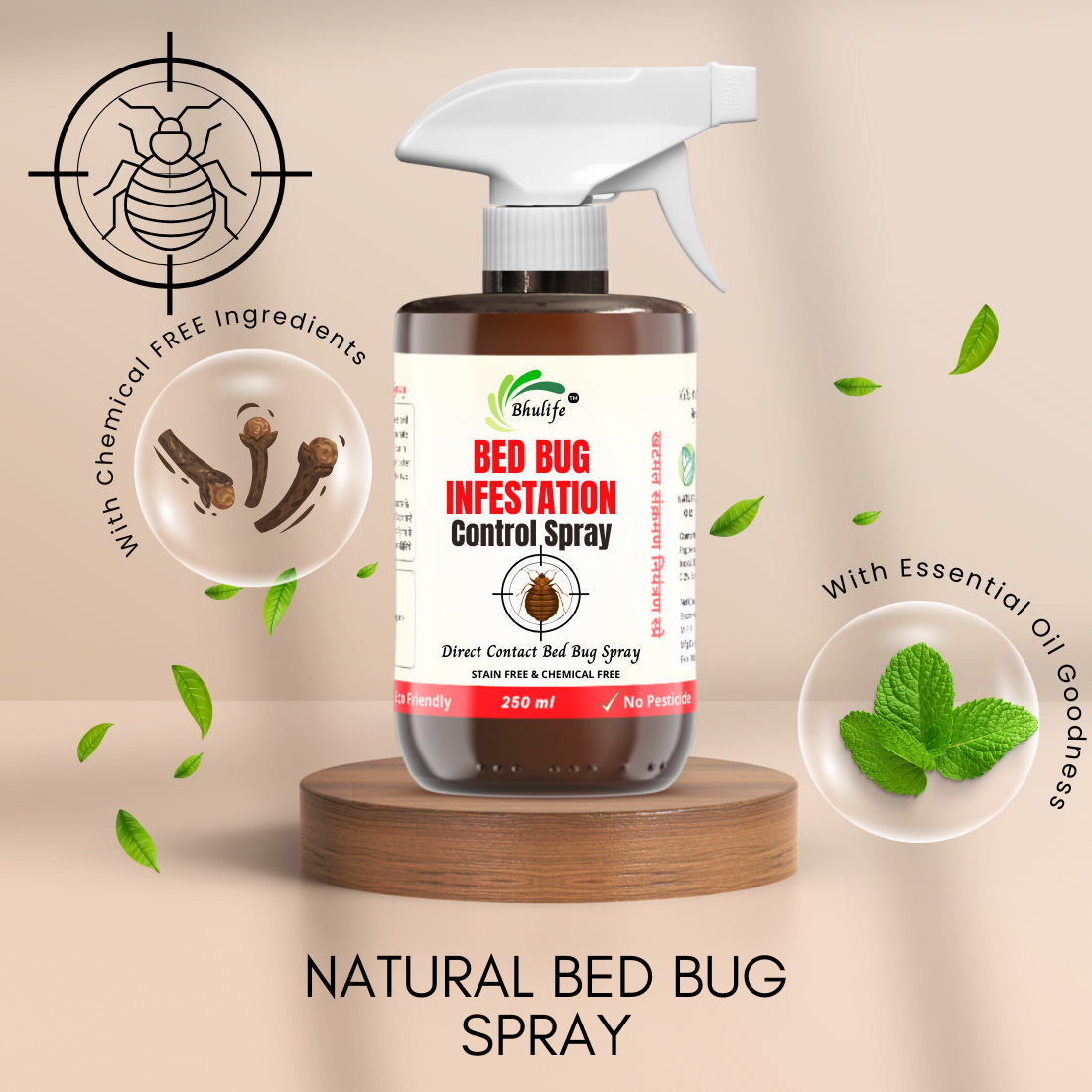 Bhulife Bed Bug Infestation Control Spray | Bed Bug Killer  250 MLx1