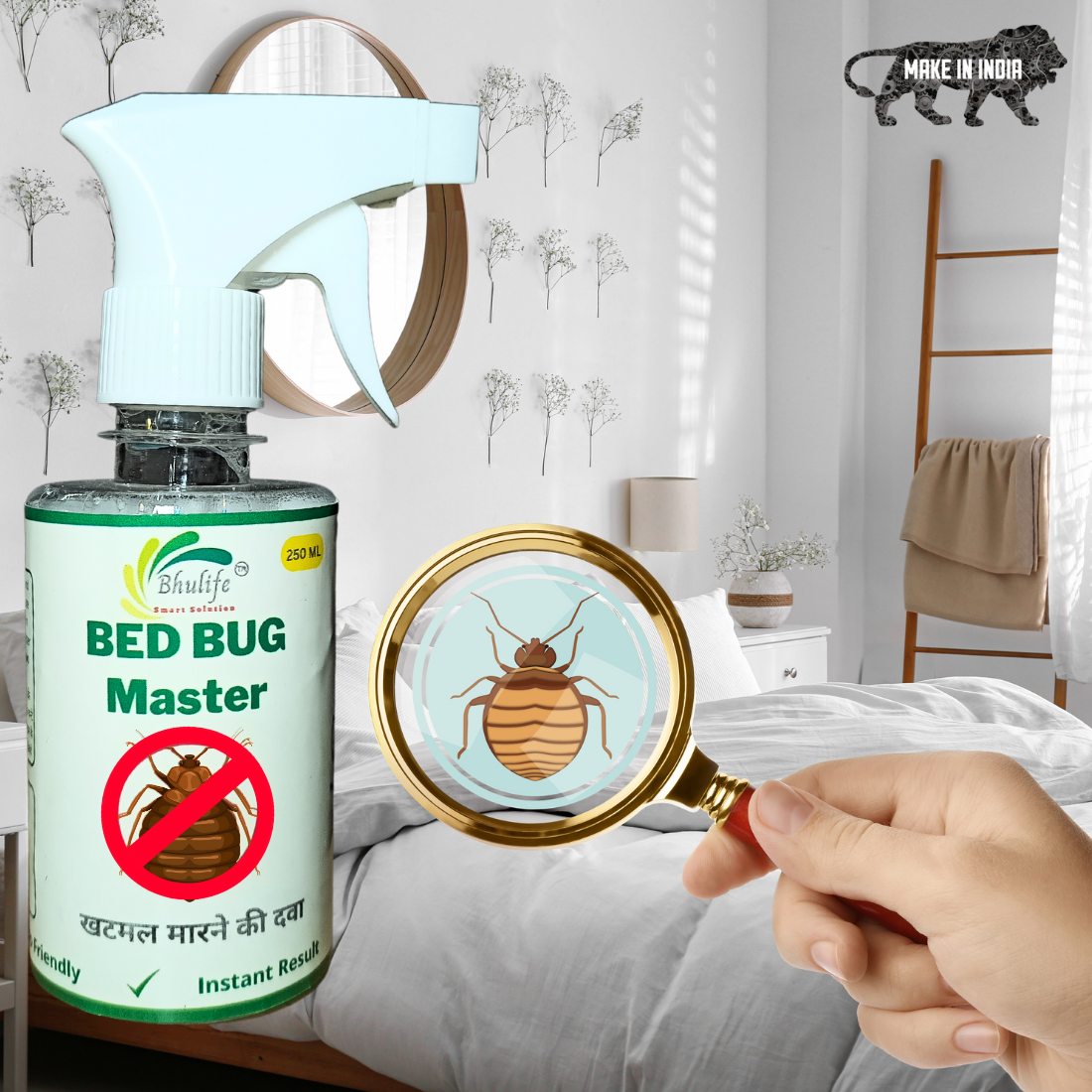 Bhulife Bedbug Control Spray | No More Bed Bugs | Khatmal Maar 250ML