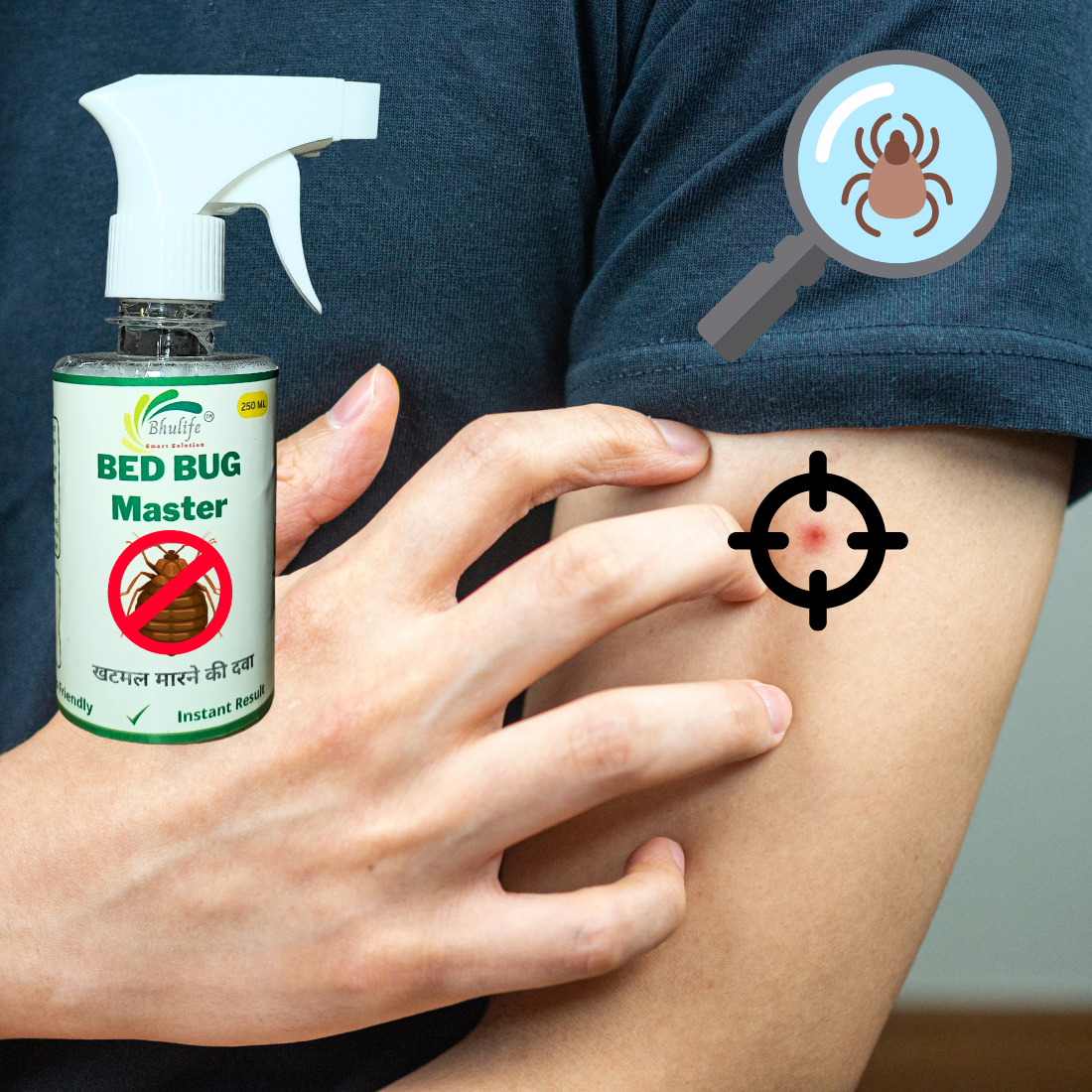 100% Organic Bedbug Control Spray | No More Bed Bugs | Khatmal Maar 250ML