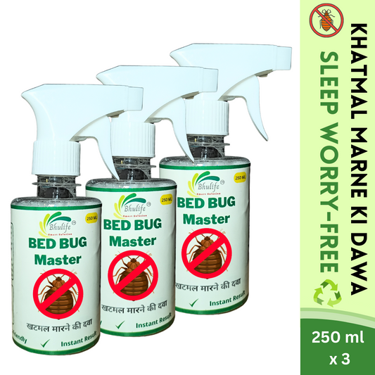 Organic Bedbug Control Spray | No More Bed Bugs | Khatmal Maar 250MLx3