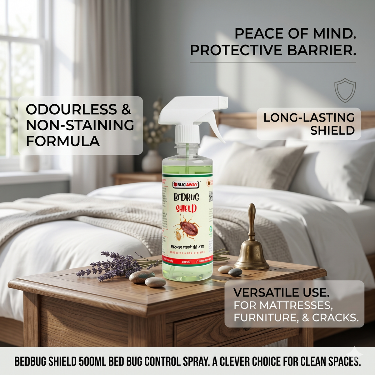 Bug Away™ Powerful Natural Organic Bedbug Killer Spray 500 ML