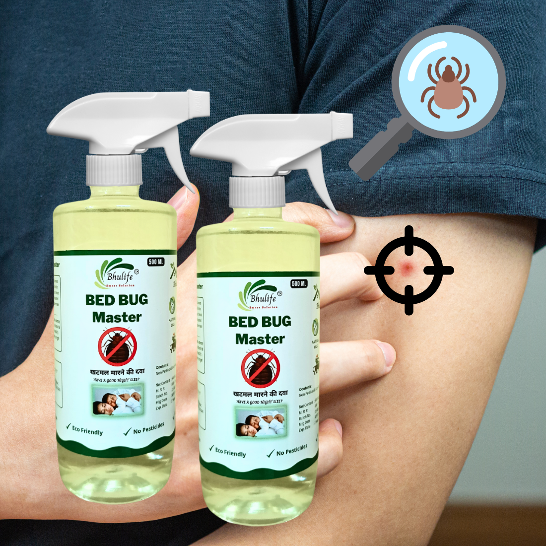 BedBug Eliminator | Khatmal Maar Spray Eco Friendly | खटमल मारने का स्प्रे 500MLX2