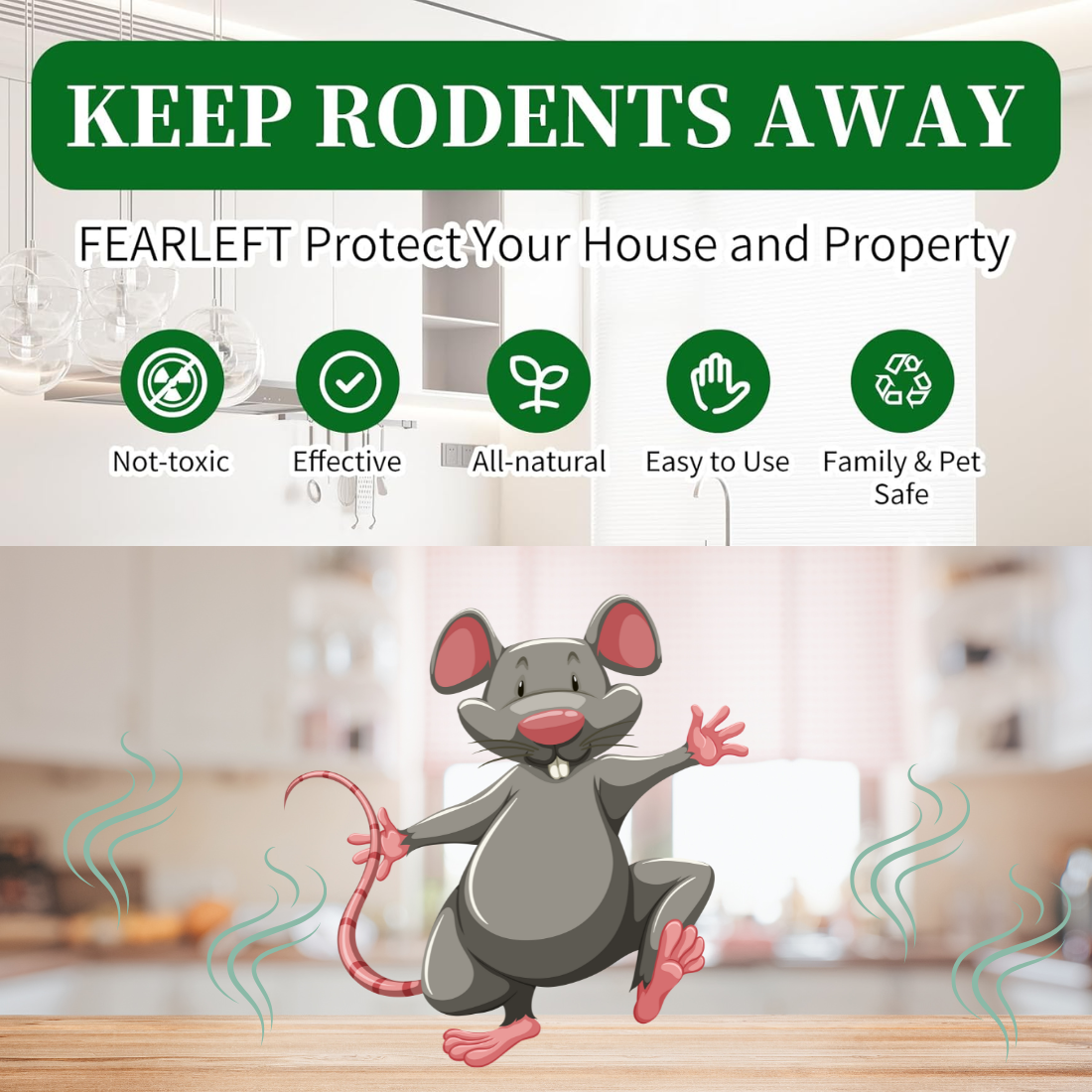 Bhulife Organic Rat Repellent Spray For Home, Godowns & Cars | Ready To Use Rat Spray 250ML (Pack Of 2)