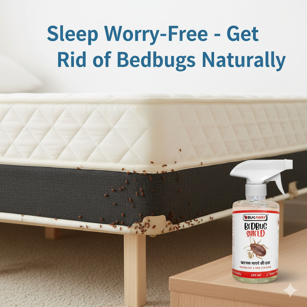 Organic Bedbug Control Spray | Bed Bug Shield | Khatmal Maar 250MLx3
