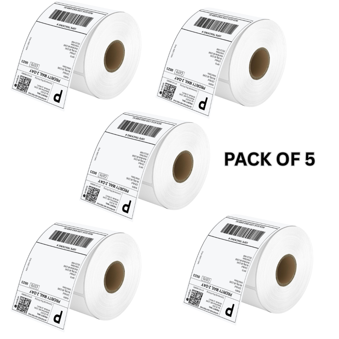 Direct Thermal Shipping Label Sticker Roll / Flipkart Meesho Shipping Labels - 3x5 Inches 400 Labels per Roll