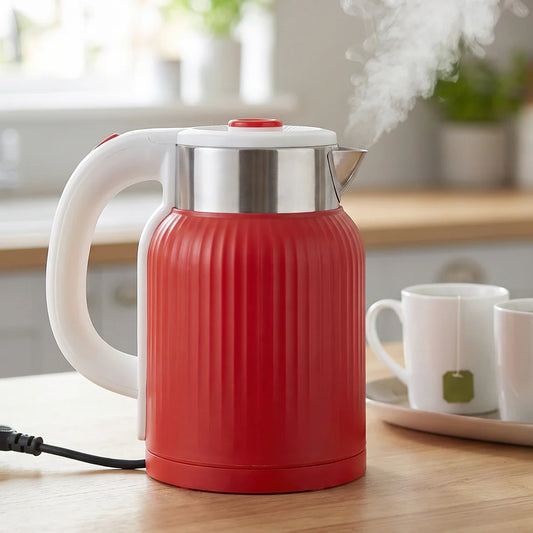 Pretty Buyers Electric Kettle 2 Litre 1500W Red for Tea Coffee Milk and Hot Water (1 Pc)