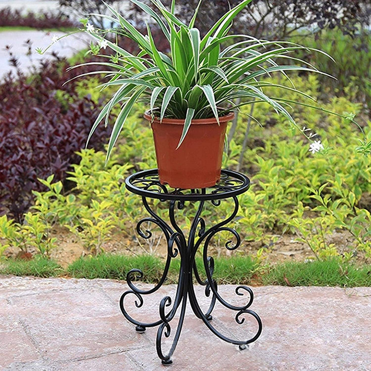 Bhulife Flower Pot Stand for Balcony Living Room Outdoor Indoor Plants Plant Holder for Home Decor