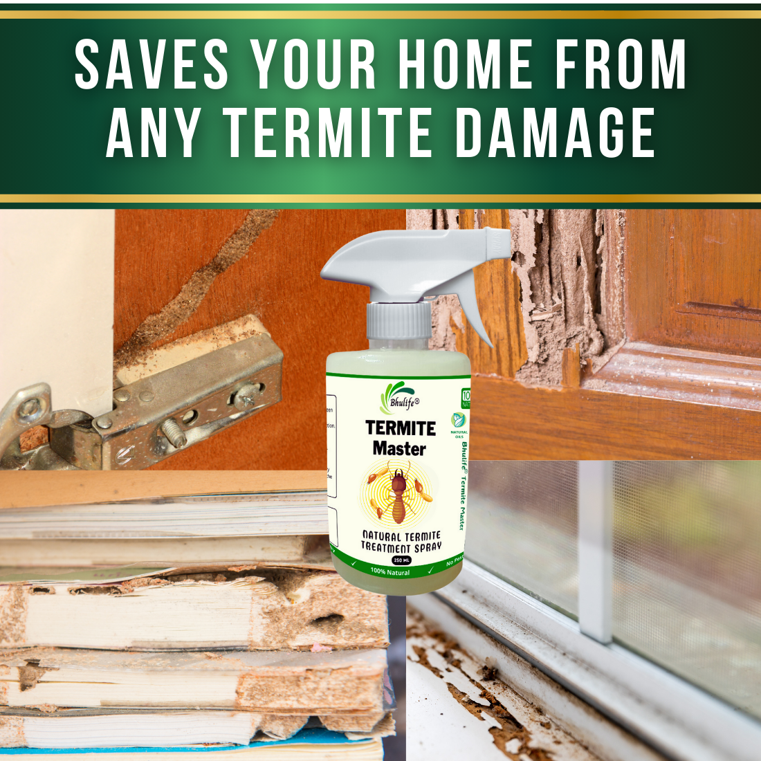 Bhulife Natural Termite Killer Spray | Demak Marne ki Dawa 250MLx1